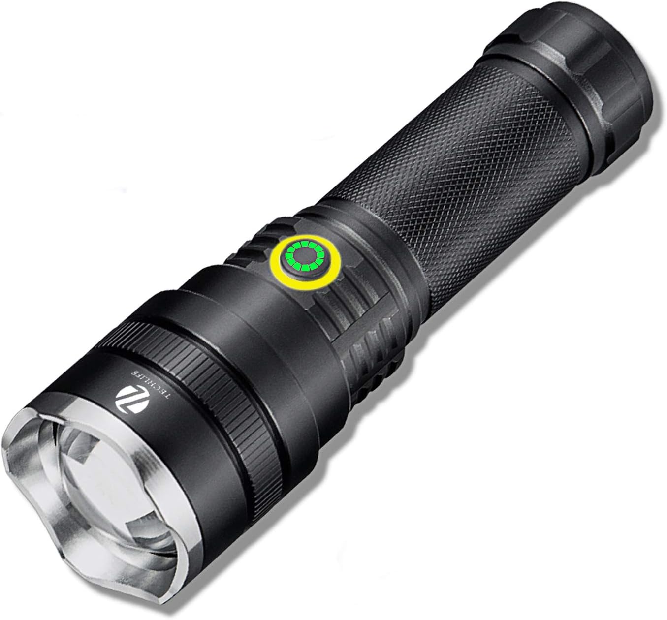 Amazon 懐中電灯 Led 強力 軍用 最強フラッシュライトライト ズーム式5モード調光 超高輝度ルーメン Usb充電式 電気出力 モバイルバッテリー チウム電池が適用 軽量小型 明るい アルミニウム合金材 フラッシュライト 防水 防災 地震 停電対策 自転車