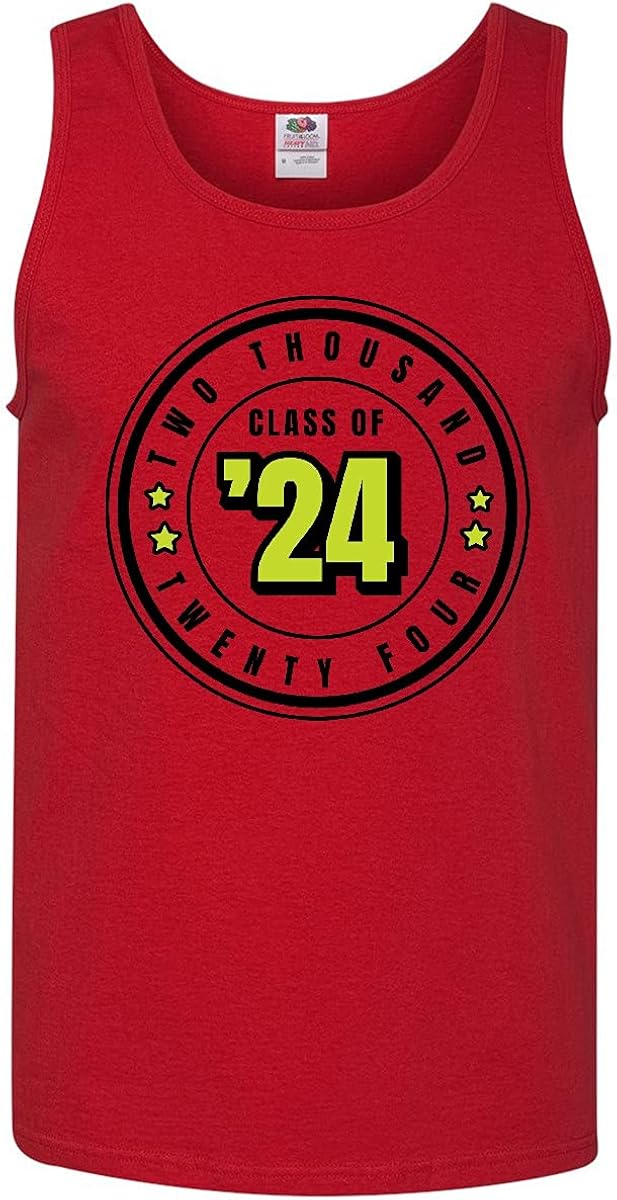 inktastic Class of 2024 in Black Circle with Stars Men's