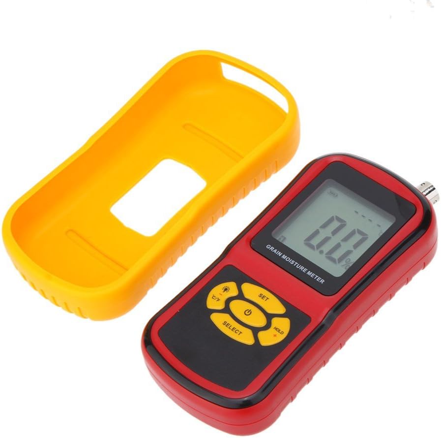 Moisture Tester,GM640 Portable Digital Grain Moisture Meter with