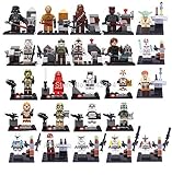 Star Wars Minifigures 24pcs/lot the Force Awakens Clone Trooper Yoda Building Blocks Sets Model Bricks Toys Legoe Compatible
