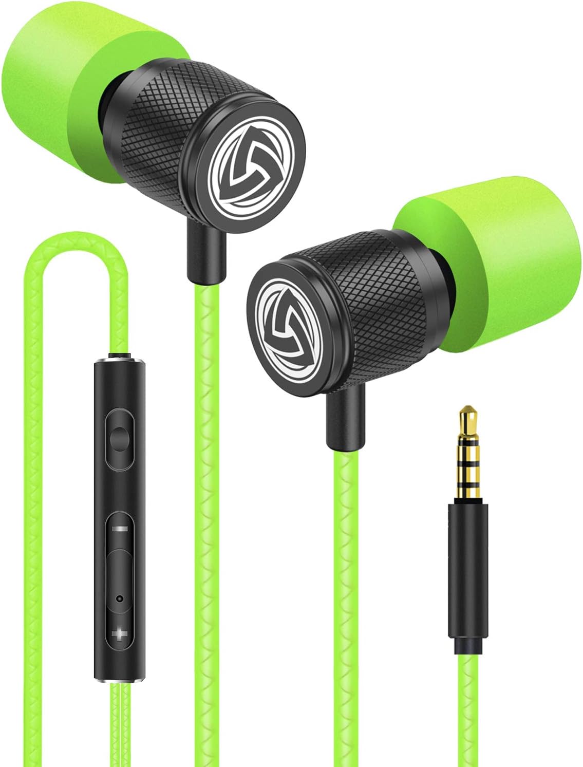 Ludos ULTRA Wired Earbuds in-Ear Headphones, 5 Year Warranty, Earphones with Microphone and Volume Control, Memory Foam