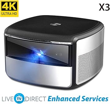 JmGO X3 Native 4K UHD Proyector de Cine en Casa 1500 ANSI Lumens ...