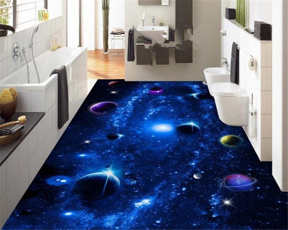 Malilove Papel De Parede Fashion Fantasy Waterproof Wallpaper Cosmic Galaxy Globe 3D Bathroom Living Room 3D Flooring Tapety 400X280CM