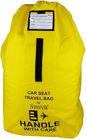 Autostoel Reistas Ultra Rugged Ballistic Nylon Beste Voor Luchthaven Vliegtuig Gate Check Comfortabele Gevoerde Schouderband En Draaghandvat Geel Amazon Nl