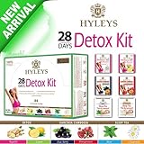 Hyleys 100% Natural 28 Day Detox Kit - Detox, Slim, Sleep Tea Set 84 Foil Envelope Tea Bags