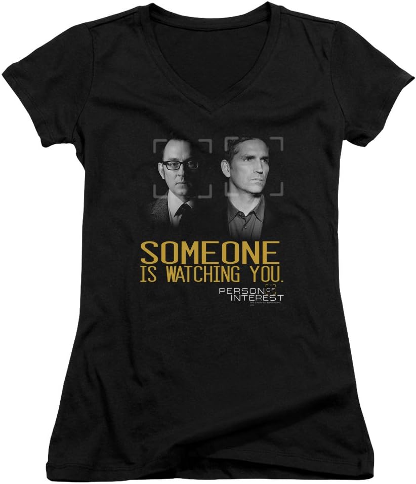 Person Of Interest Crime Drama Nyc TV Series Someone Juniors V-Neck T-Shirt Tee