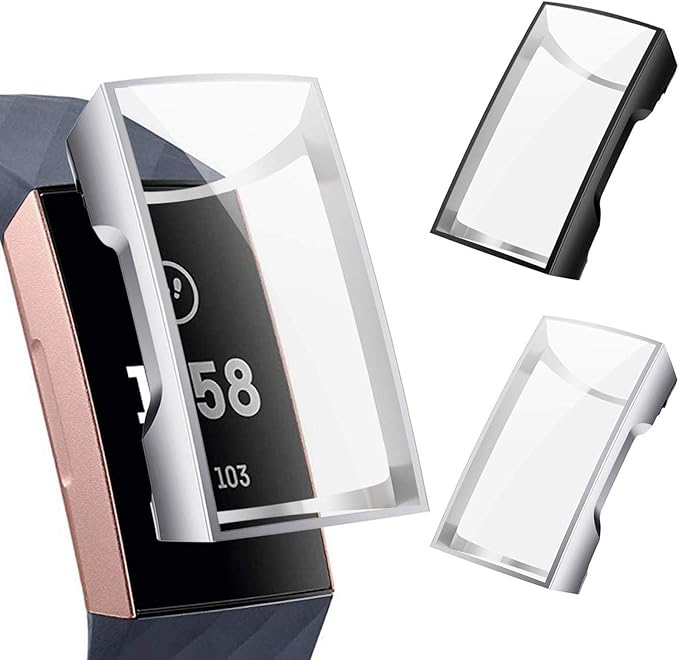 CAVN Screen Protector Compatible with Fitbit Charge 3 / Charge 4 Screen