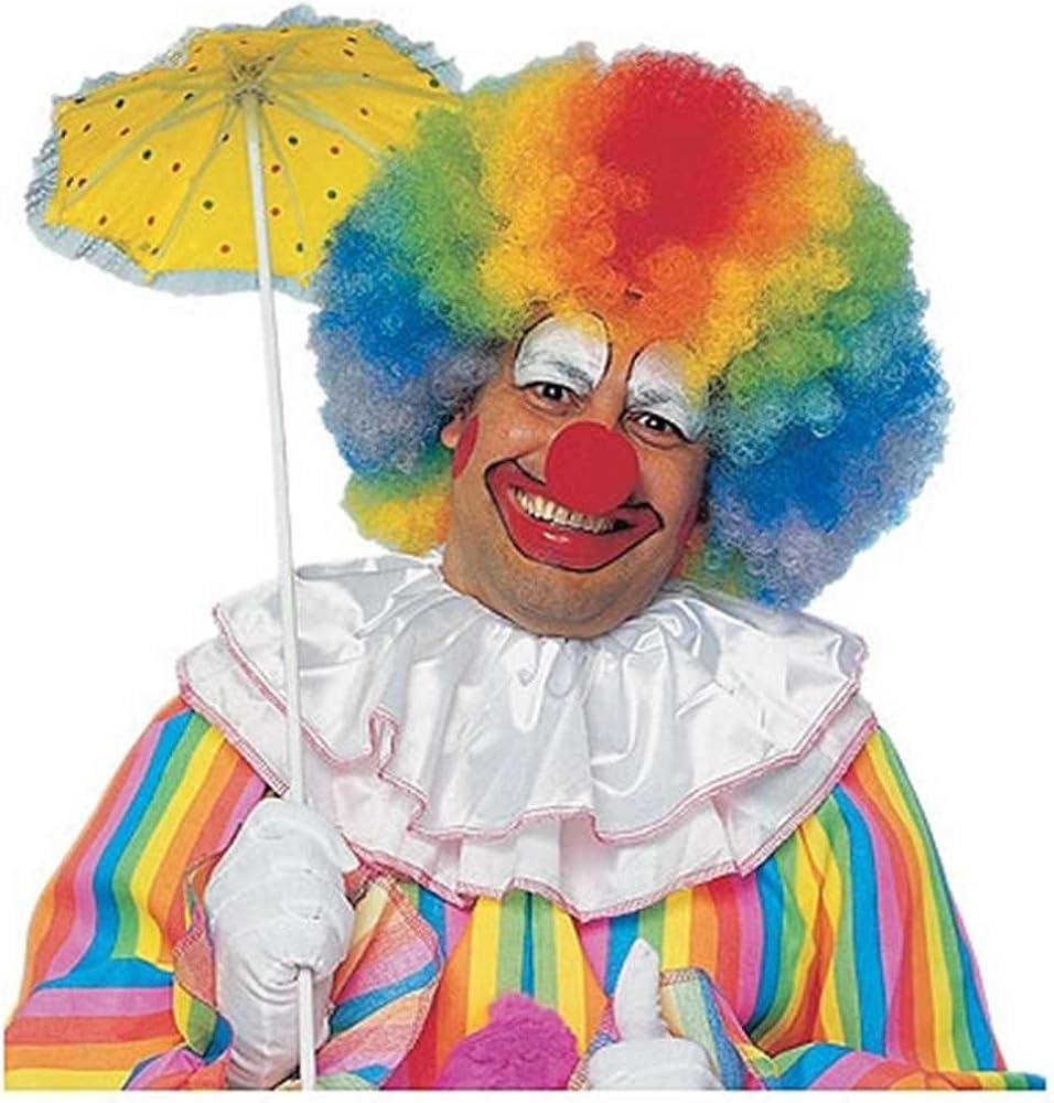 Jumbo Rainbow Afro Clown Wig