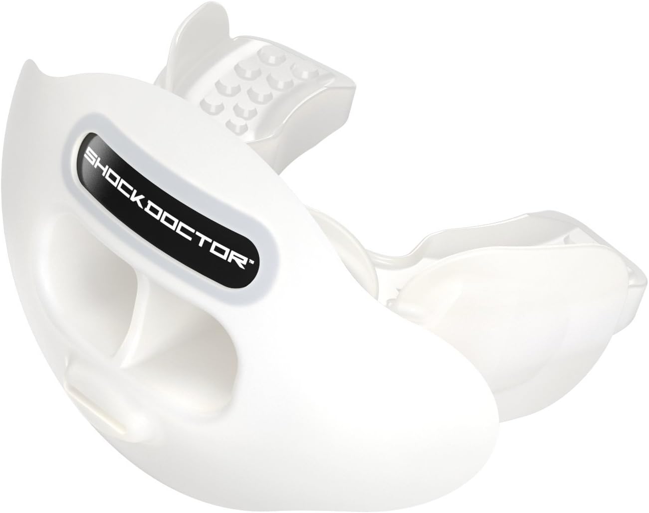 Shock Doctor Max Airflow Lip Guard / Mouth Guard. Football Mouthguard 3300. For Kids / Youth and Adults. Breathable Wide Opening Mouthpiece. Helmet Strap Included : Sports & Outdoors