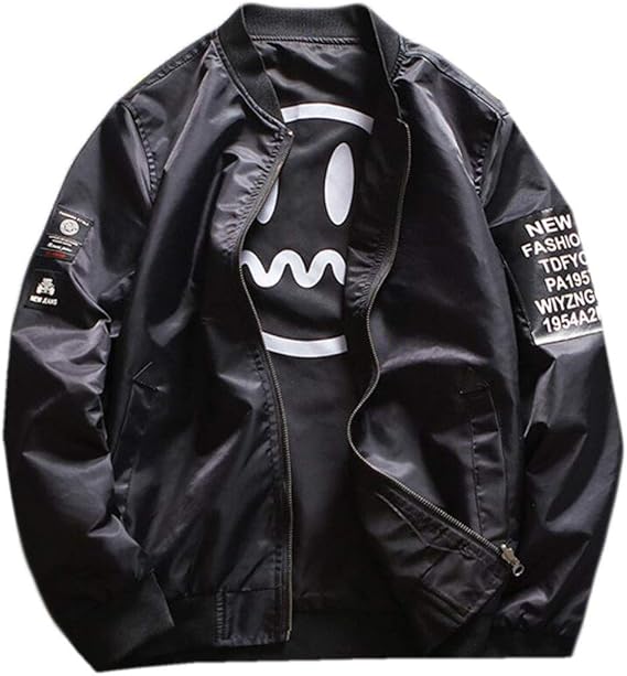 Amazon Alppvメンズ コート ジャケット Ma 1 ブルゾン メンズ 羽織 アウター メンズ 夏 かっこいい ブルゾン 二面性 コート ジャンパー コート ジャケット 通販