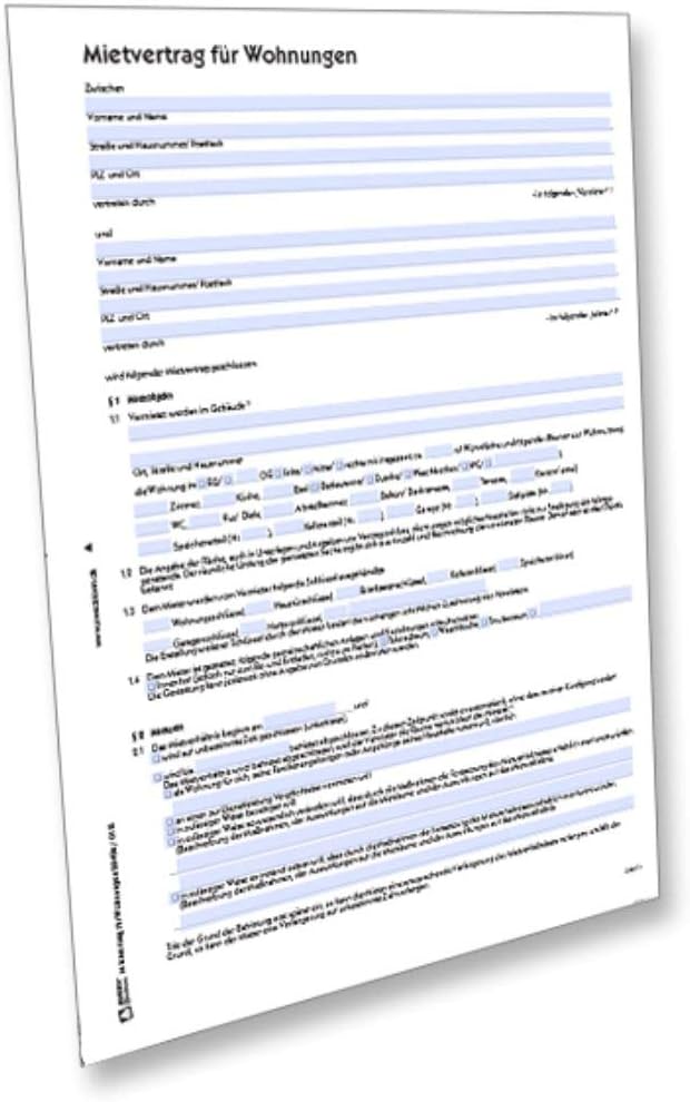 AVERY Zweckform 2849e Mietvertrag für Wohnungen (von Rechtsexperten geprüft, regelt alle wichtigen Punkte des Mietverhältnisses inkl. der Schönheitsreparaturen) [PDF-Download]