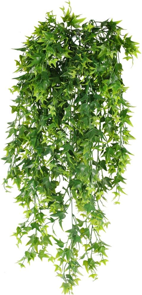 XHXSTORE 3Pcs Artificial Hanging Plants Ivy Fake Hanging Vine UV Resistant Plastic Plants Faux Trailing Plants Fake Hanging Sweet Potato for Wall Indoor Baskets Party Wedding Garland Spring Decor