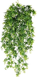 XHXSTORE 3Pcs Artificial Hanging Plants Ivy Fake Hanging Vine UV Resistant Plastic Plants Faux Trailing Plants Fake Hanging Sweet Potato for Wall Indoor Baskets Party Wedding Garland Spring Decor