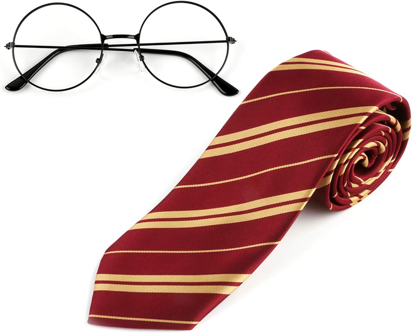 Amazon Com Landisun Cosplay Tie With Glasses Satin Halloween Costume For Kids One Size Fit Most Toys Games