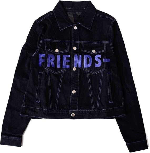 black vlone jean jacket