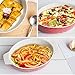 Bakeware Set, Krokori Baking Pan Ceramic Glaze Baking Dishes for Cooking, Kitchen, Cake Dinner, Banquet and Daily Use - (Random Color, Oval of 3-Pieces)