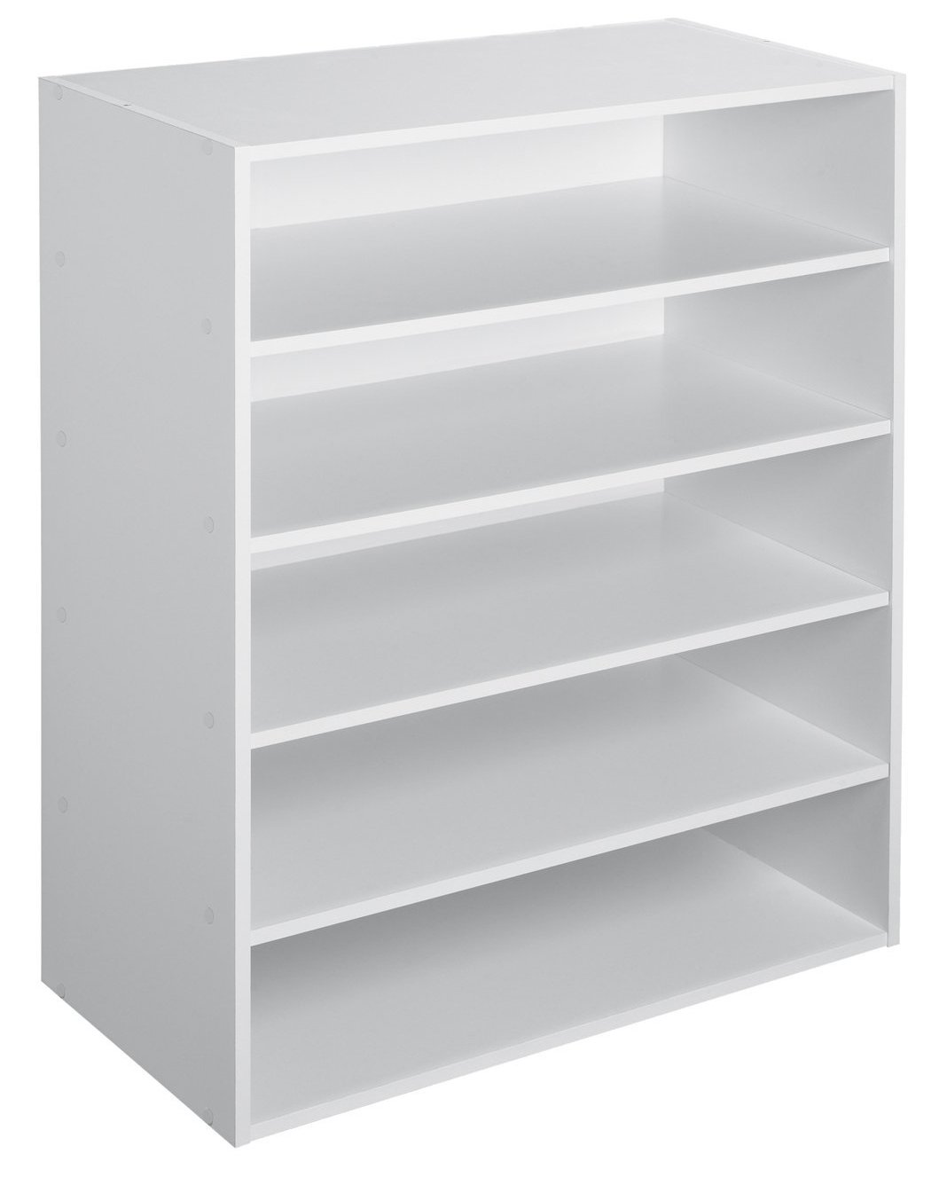 25 pair stackable shoe rack closetmaid on Closetmaid 1565 Stackable 5 Shelf Organizer White Buy Online In Honduras At Honduras Desertcart Com Productid 2755423