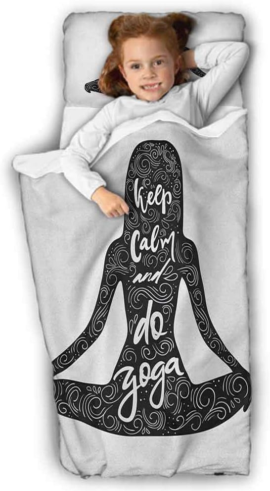 Amazon.com: Keep Calm Kids Sleeping Bag Do Quote in Girl Shape in Lotus
