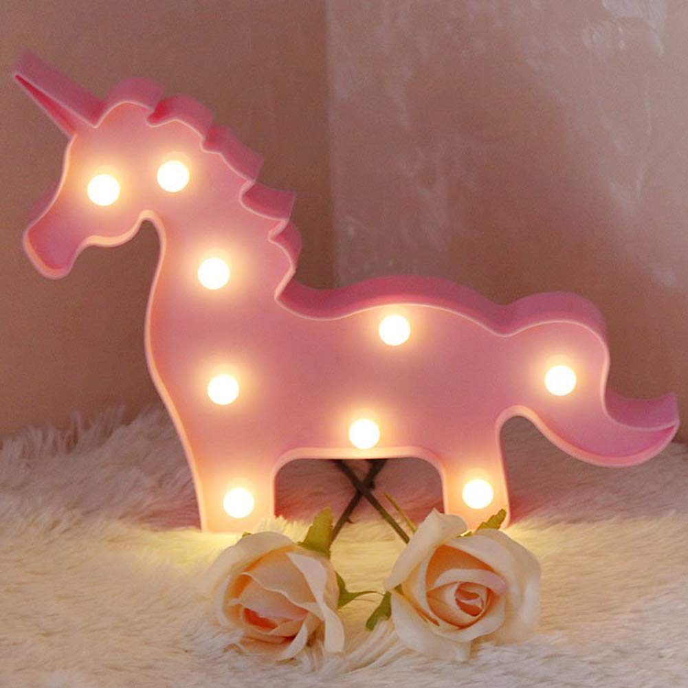 AIZESI Unicorn Lampe Licorne Decoration Licorne LED Enfant Murale