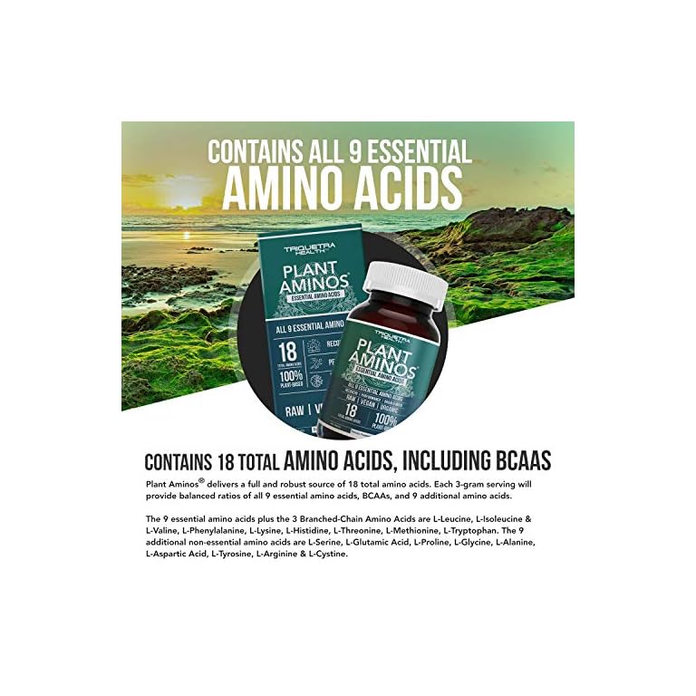 Plant Aminos Organic Essential Amino Acids (EAAs) & BCAA 100 Plant