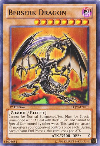 Yu-Gi-Oh! - Berserk Dragon (LCJW-EN281) - Legendary Collection 4: Joey's World - 1st Edition - Common