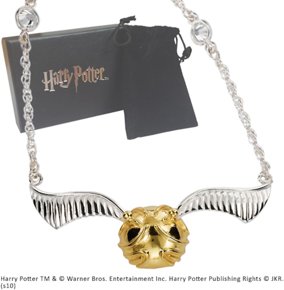The Noble Collection Harry Potter Golden Snitch Necklace Sterling