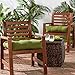 Greendale Home Fashions 20-inch Outdoor Chair Cushion (set of 2), Hunter