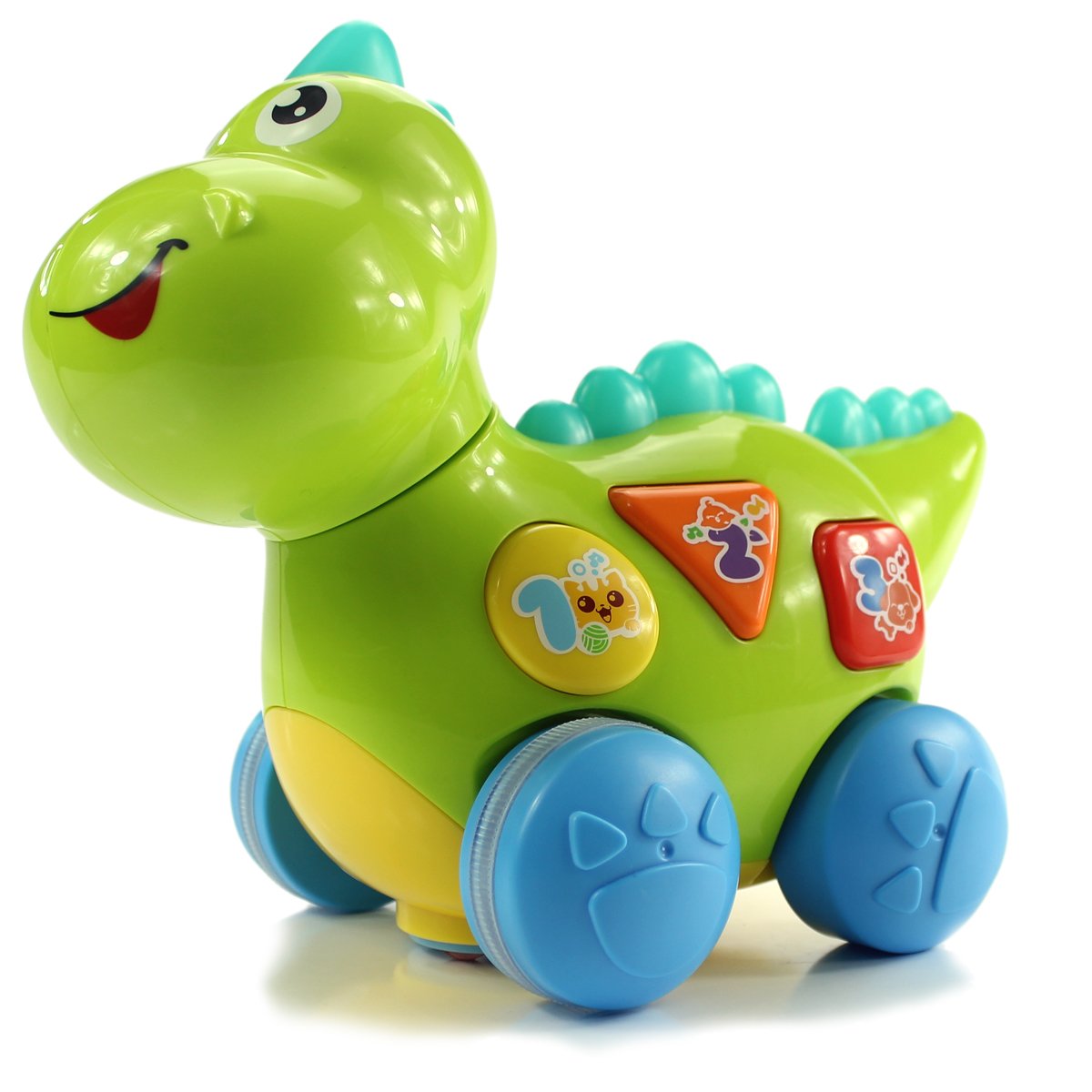 fisca Baby Toys Musical Walking Dinosaur for Babies & Toddlers, Preschool Learning Educational Toys with Lights and Music