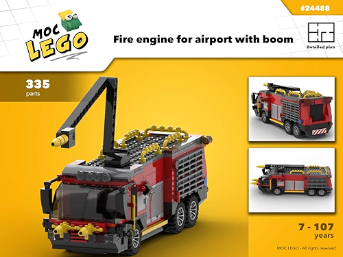 Download Fire engine for airport with boom (Instruction Only): MOC LEGO (English Edition) PDF