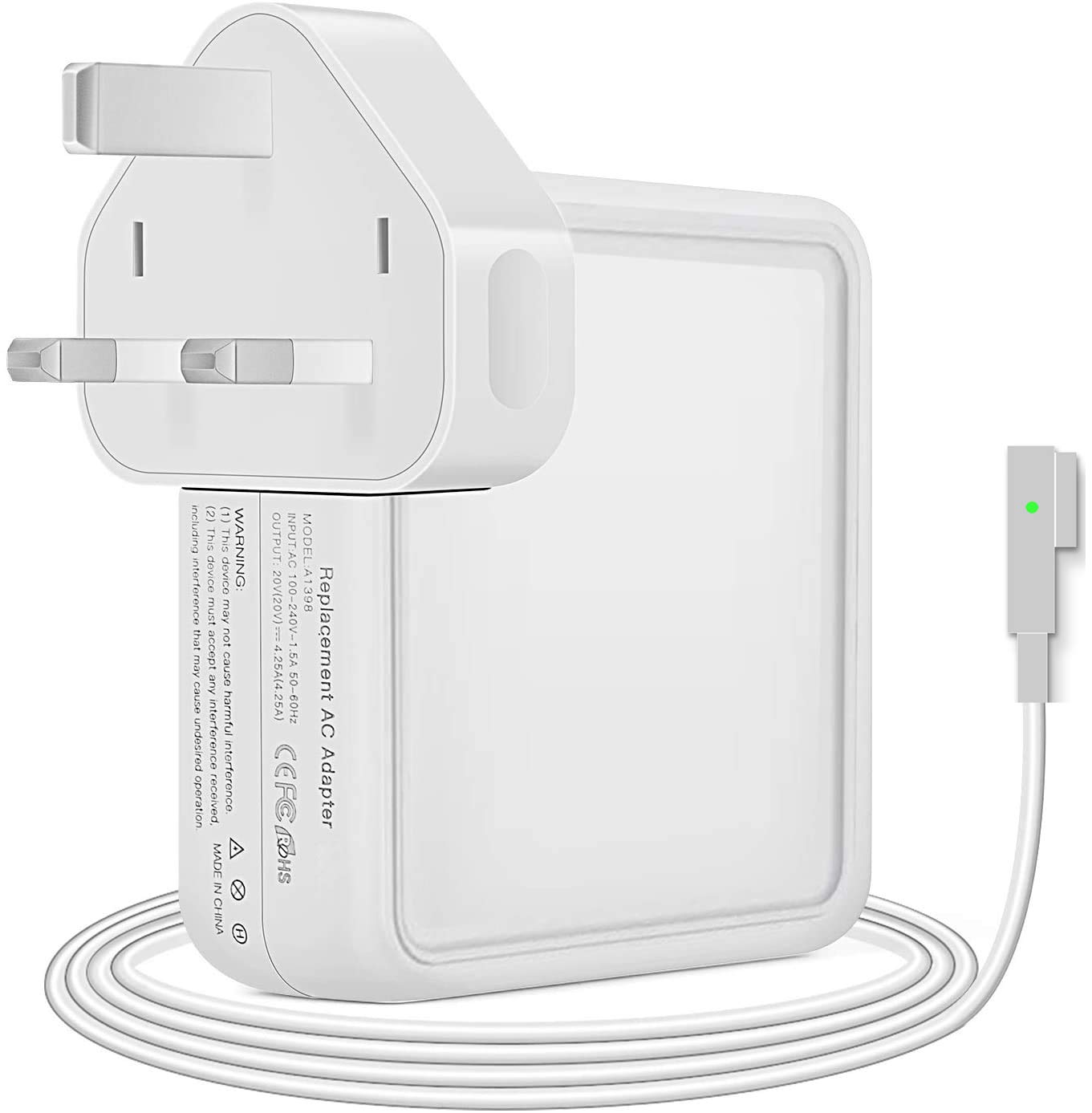 Replacement 60W Power Adapter Magnetic L-Tip Connector Power Adapter, Compatible With Mac Book Pro 11 inch & 13 inch (2009 Late 2010 2011 2012 Summer)