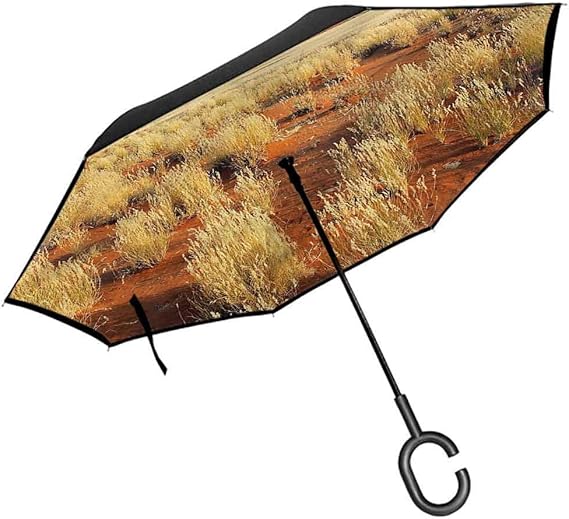 ScottDecor Landscape Windproof Umbrella South Africa Desert