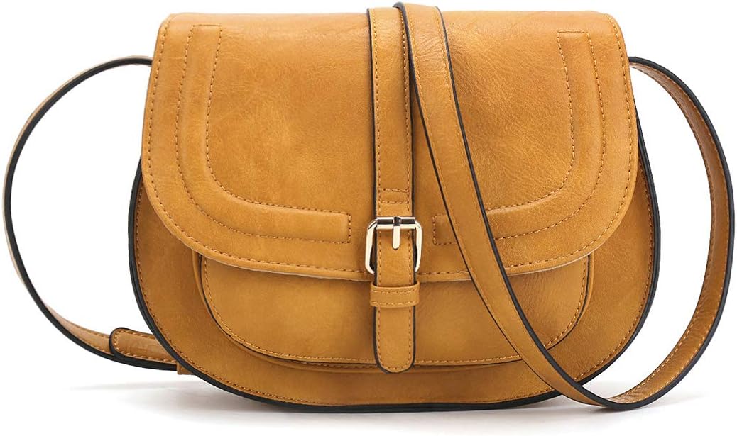Crossbody Bags for Women Small Over the Shoulder Saddle Purses and Boho Cross body Handbags,Vegan Leather
