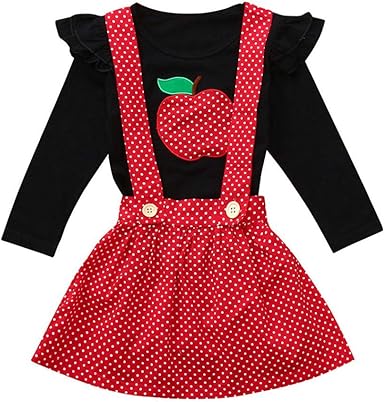 baby girl apple outfit