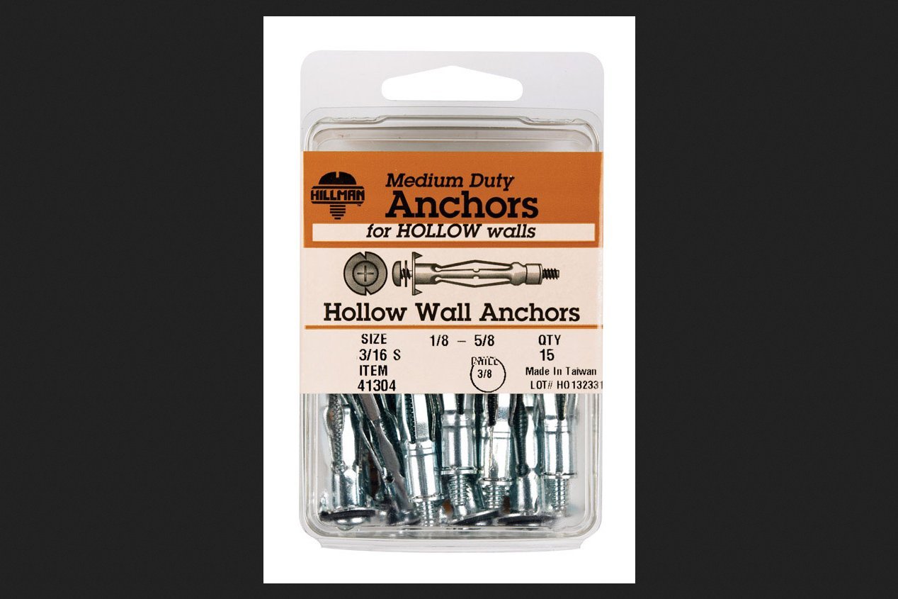 Hillman Hollow Wall Anchor 3/16 S 15/Card Industrial