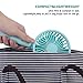 Mini Handheld Fan, Portable USB Fan with Dock, Dual Use Rechargeable Desktop Fan for Office, Outdoor, Camping, Beach etc, Personal Travel Accessories - (3 Speed, Blue)