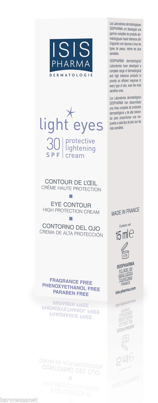 ISIS PHARMA LIGHT EYES EYE CONTOUR HIGH PROTECTION CREAM SPF 30 15ML Great Skincare