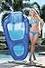 Aqua Fabric Comfort Recliner Water Lounge, X-Large, Pool Float, Blue/Aqua