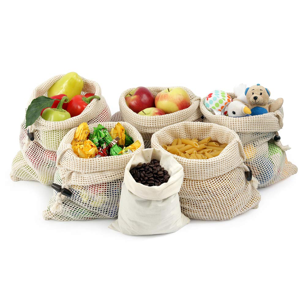 Reusable Mesh Produce Bags Perfect for Grocery Shopping ...
