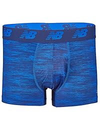 New Balance - Calzoncillos tipo bóxer para hombre de 3.0 en, sin mosca, con bolsa, paquete de 3