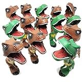 BOLEY 14pc Dinosaur Grabber Toy - Light and Sound T- Rex Dinosaur Toys for Gift Pack, Costume Parties, Birthdays and more!