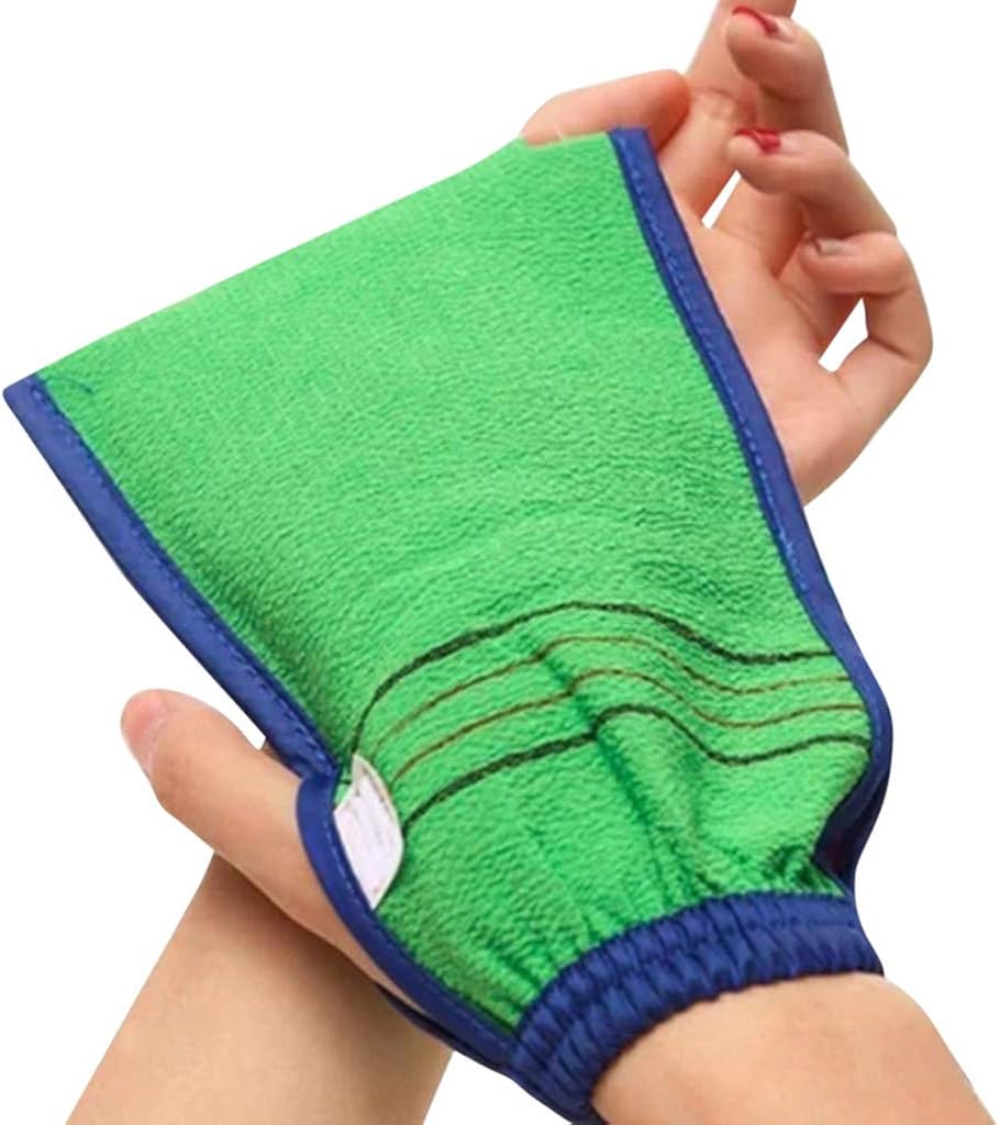 Exfoliating Body Scrub Gloves Shower Bath Mitt Loofah Skin Massage