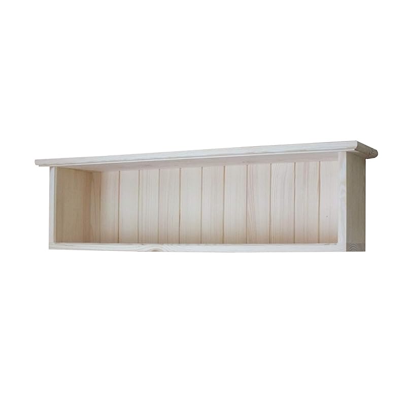 Timber Shelf Solid Pine Wall Hanging Shelf Rectangular Shelving