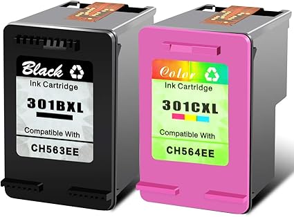 Nineleaf Cartouche D Encre Remanufacture 301xl Compatible Pour Hp 301 Xl Hp301 Deskjet 1050 2050 3050 2150 3150 1010 1510 2540 1 Noir 1 Couleur Amazon Fr Fournitures De Bureau