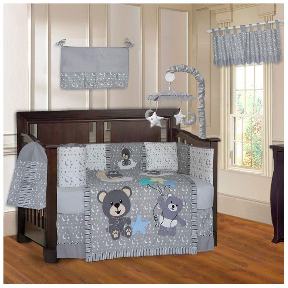 grey teddy duvet set
