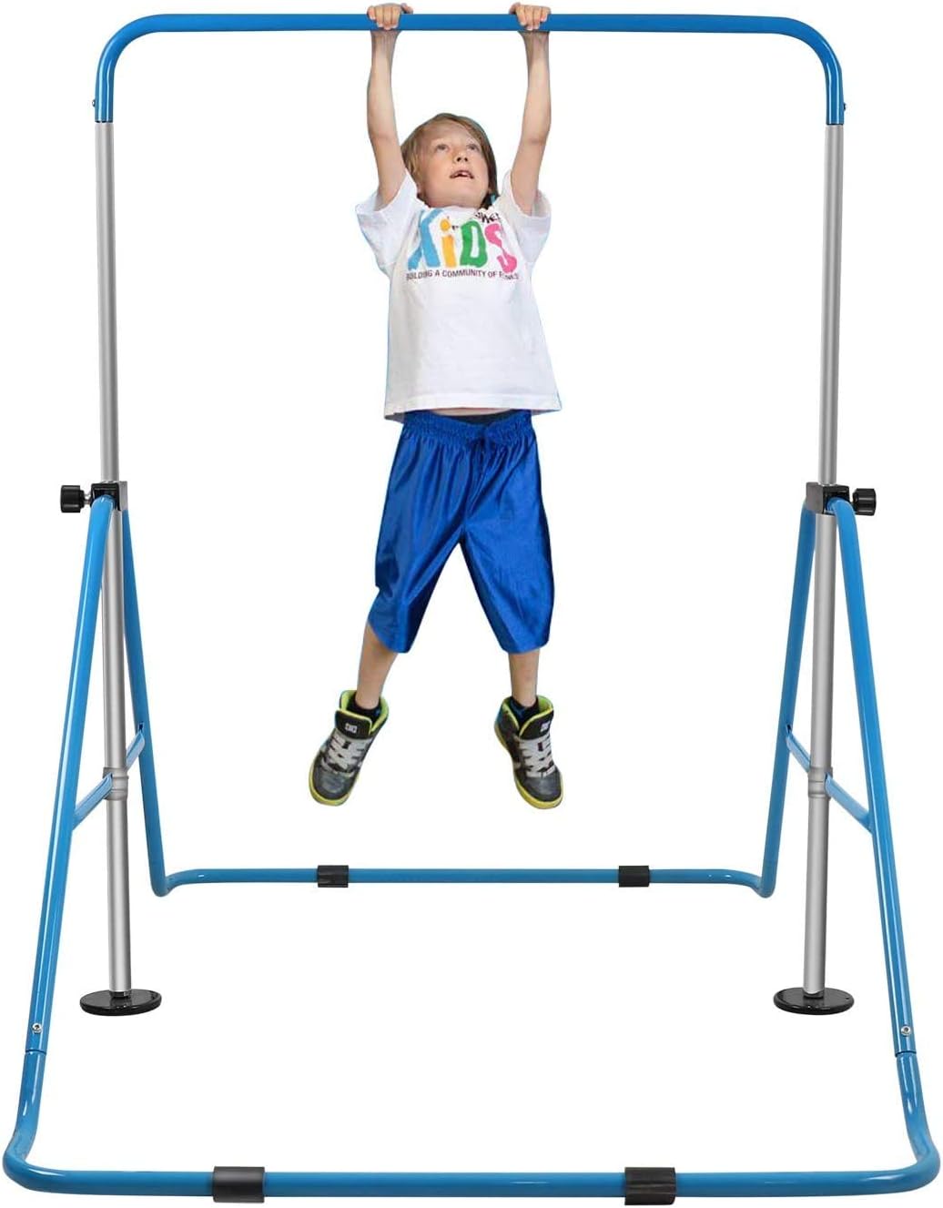 YEEGO DIRECT Gymnastics Garden Bar, Turnreck Gymnastik Kinder Höhenverstellba Turnstangen Horizontale Faltbar Junior Kip-Bar Gymnastik Trainingsgeräte Horizontal Home Gym Training Ausrüstung