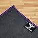 Yoga Mate Soft, Sweat Absorbent, Non-Slip Bikram Yoga Mat Size Towel, Gray | Purple Trim