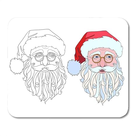 Amazoncom Emvency Mouse Pads Black Antistress Santa Claus