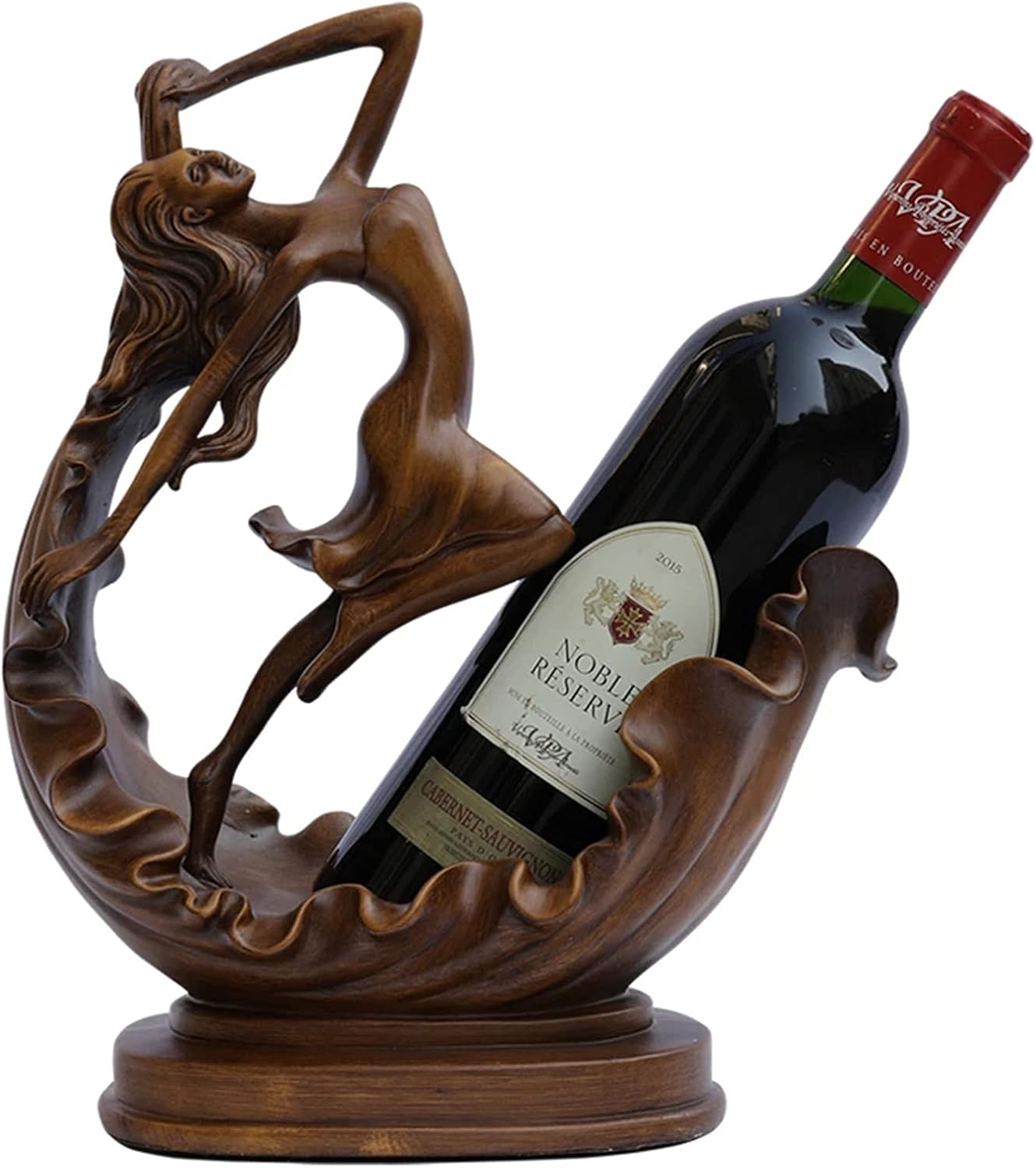 Wine Holder, Resin Dancing Girl Tabletop Single Wine Accessory Bottle