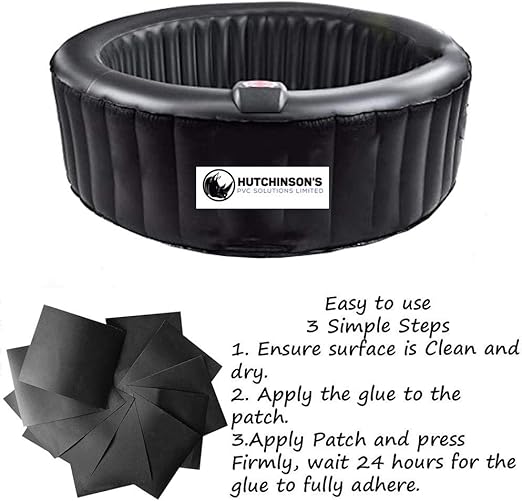 Premium Hot Tub Repair Kit Black Patch Garden Lazy Day Spa Multiple