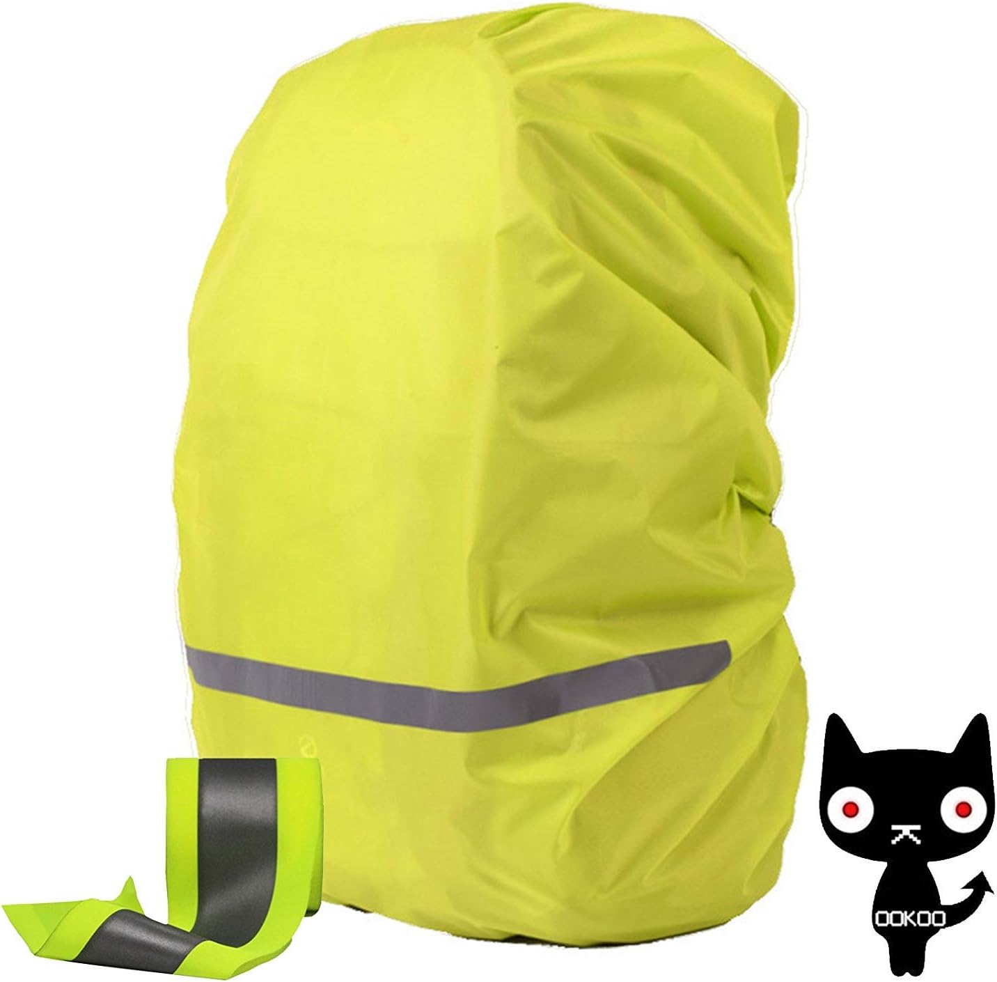 OOKOO Waterproof & Reflective Backpack Cover